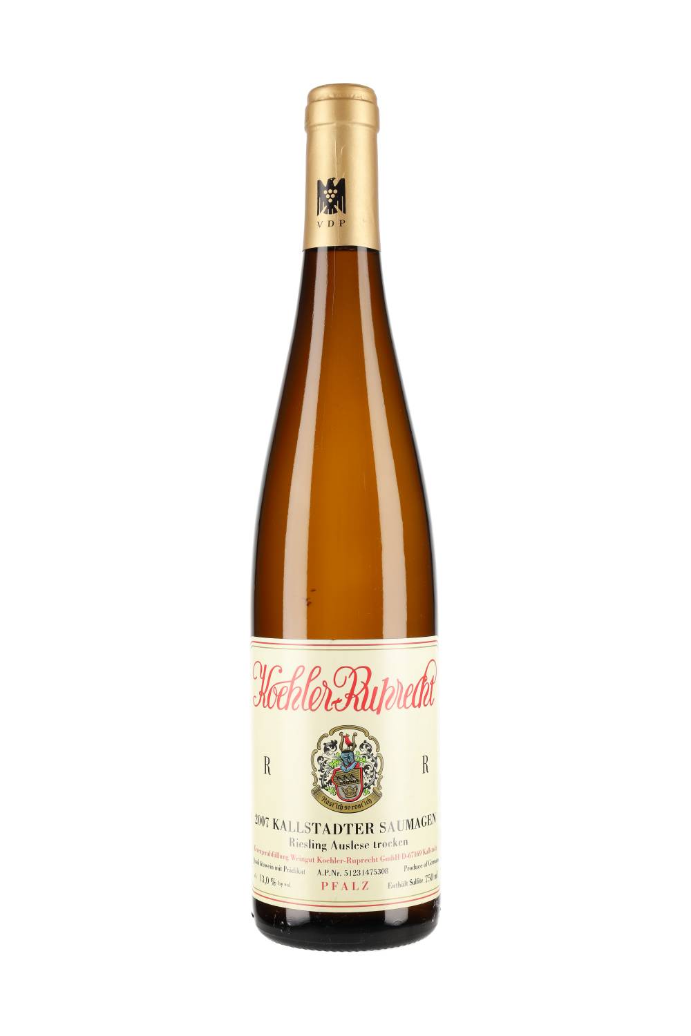 Koehler-Ruprecht Kallstadter Saumagen Riesling Auslese Trocken "R" 2007