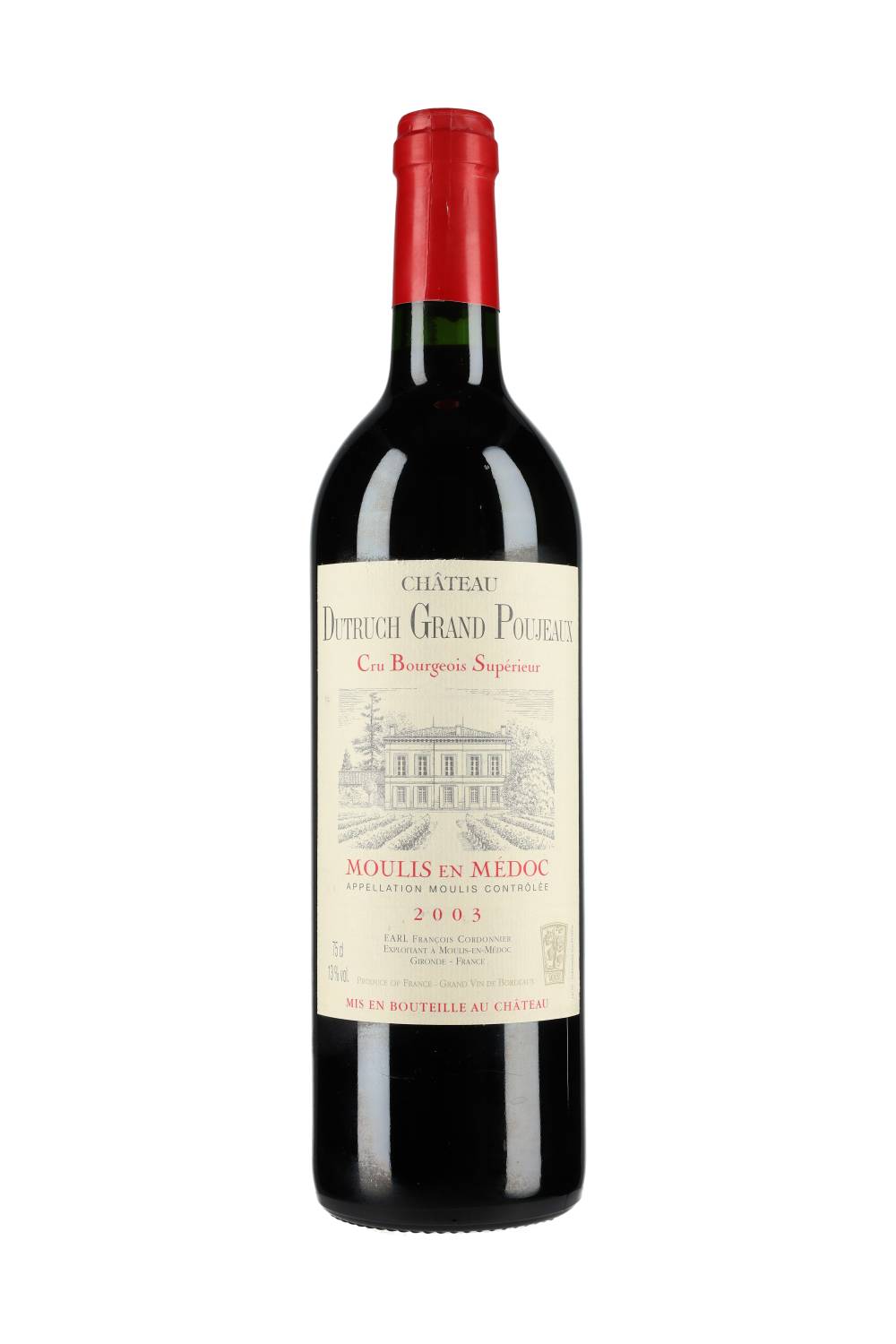 Château Dutruch Grand Poujeaux Moulis-en-Médoc 2003