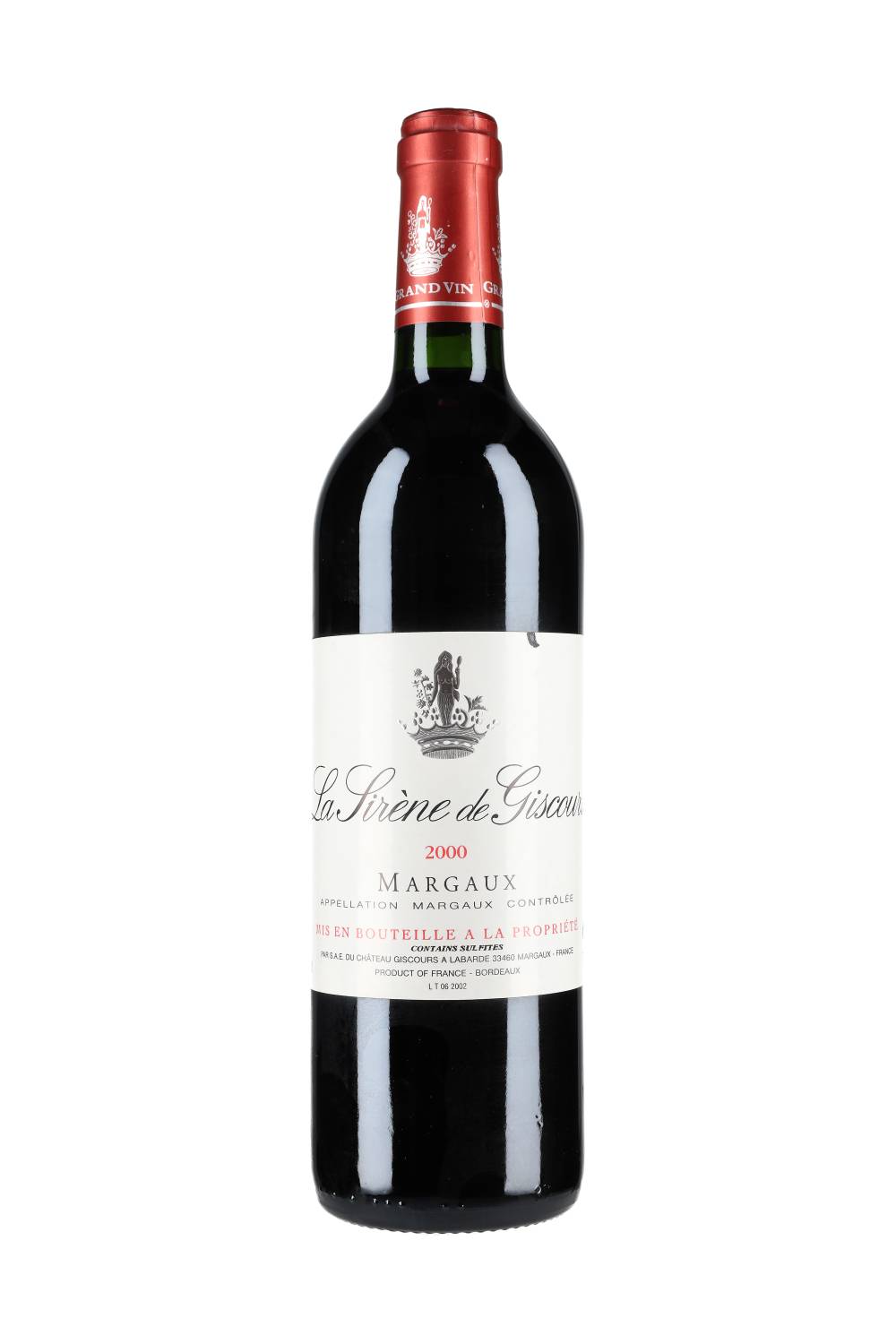 Château Giscours La Sirène de Giscours Margaux 2000