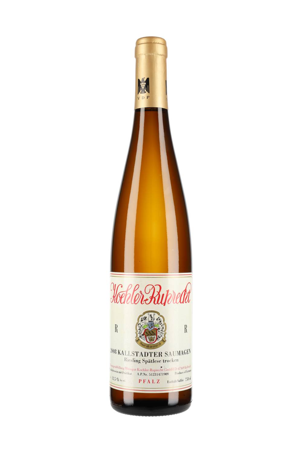 Koehler-Ruprecht Kallstadter Saumagen Riesling Spätlese Trocken "R" 2008