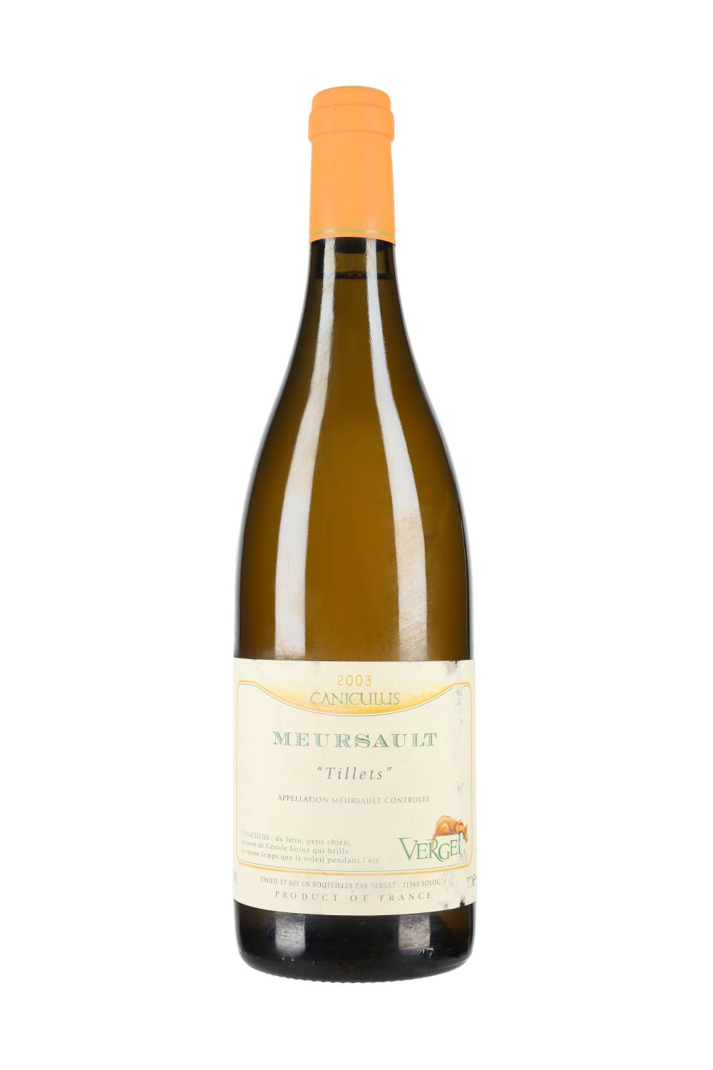 Verget Meursault Tillets Caniculus 2003