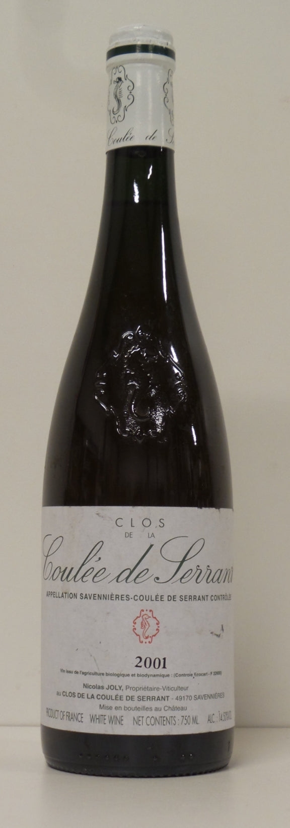 Nicolas Joly, Savennieres, Coulee de Serrant - 2001