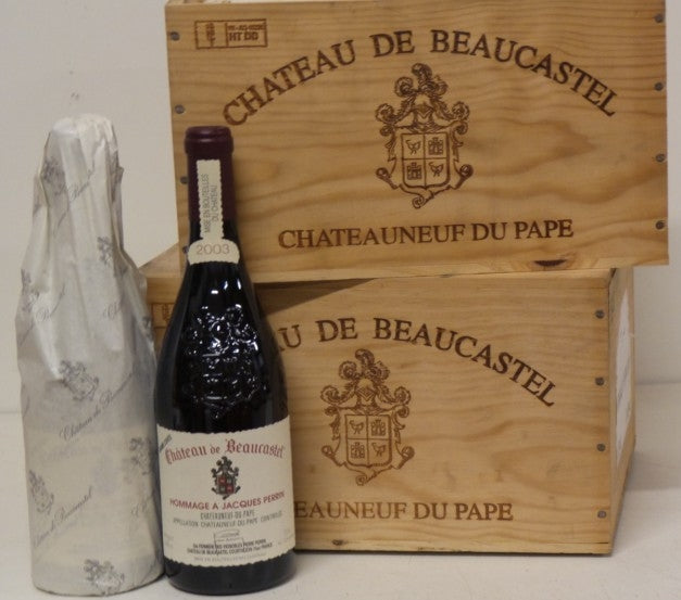 Château de Beaucastel Châteauneuf-du-Pape Hommage à Jacques Perrin 2003
