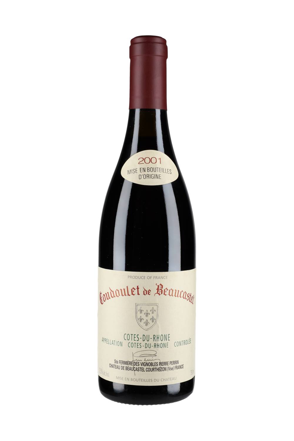 Château de Beaucastel Côtes du Rhône Coudoulet de Beaucastel 2001