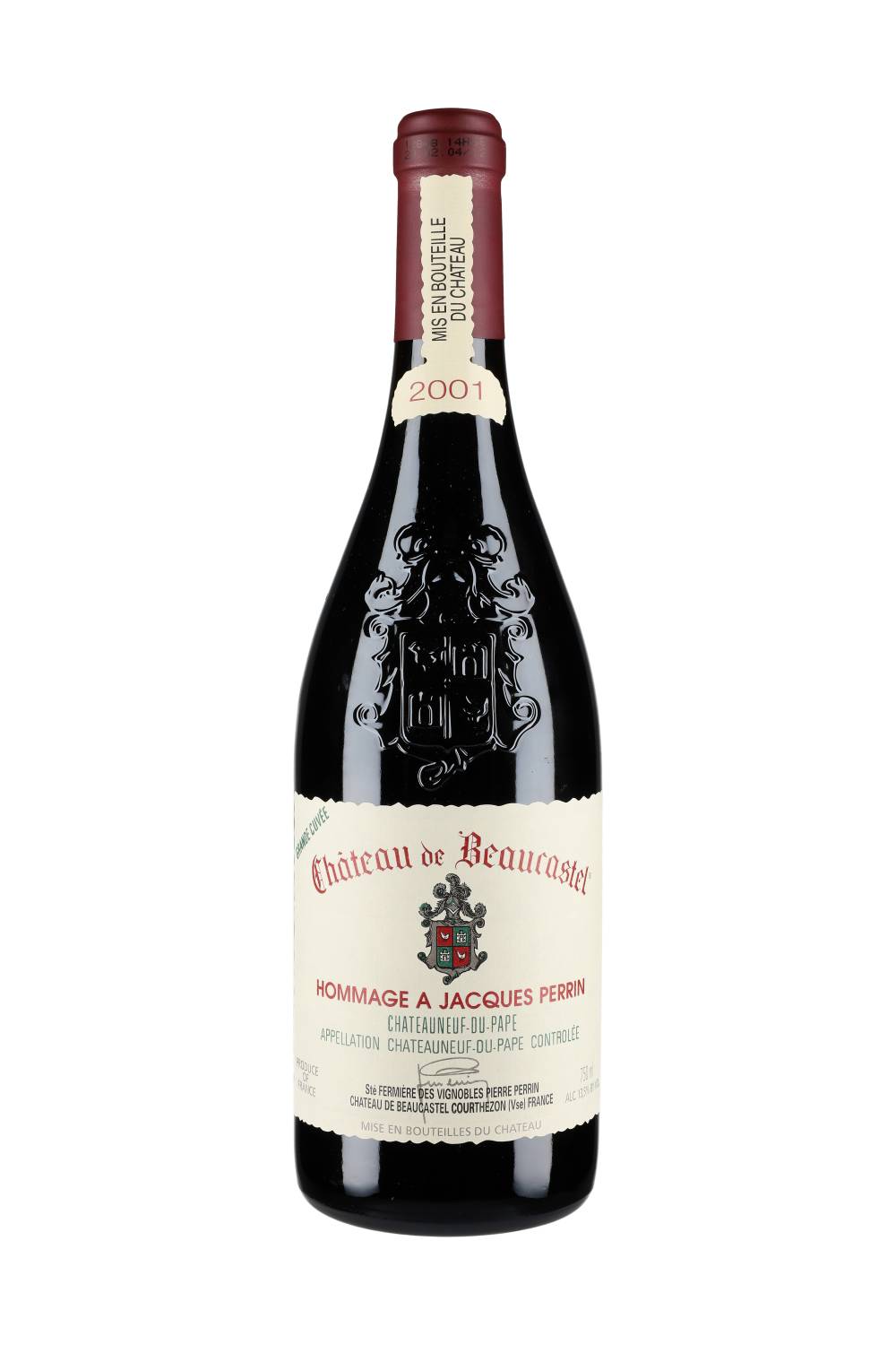 Château de Beaucastel Châteauneuf-du-Pape Hommage à Jacques Perrin 2001