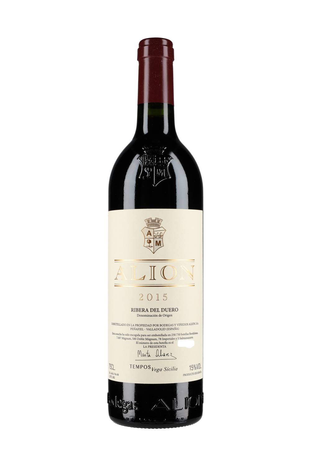 Vega Sicilia Ribera del Duero Alión 2015