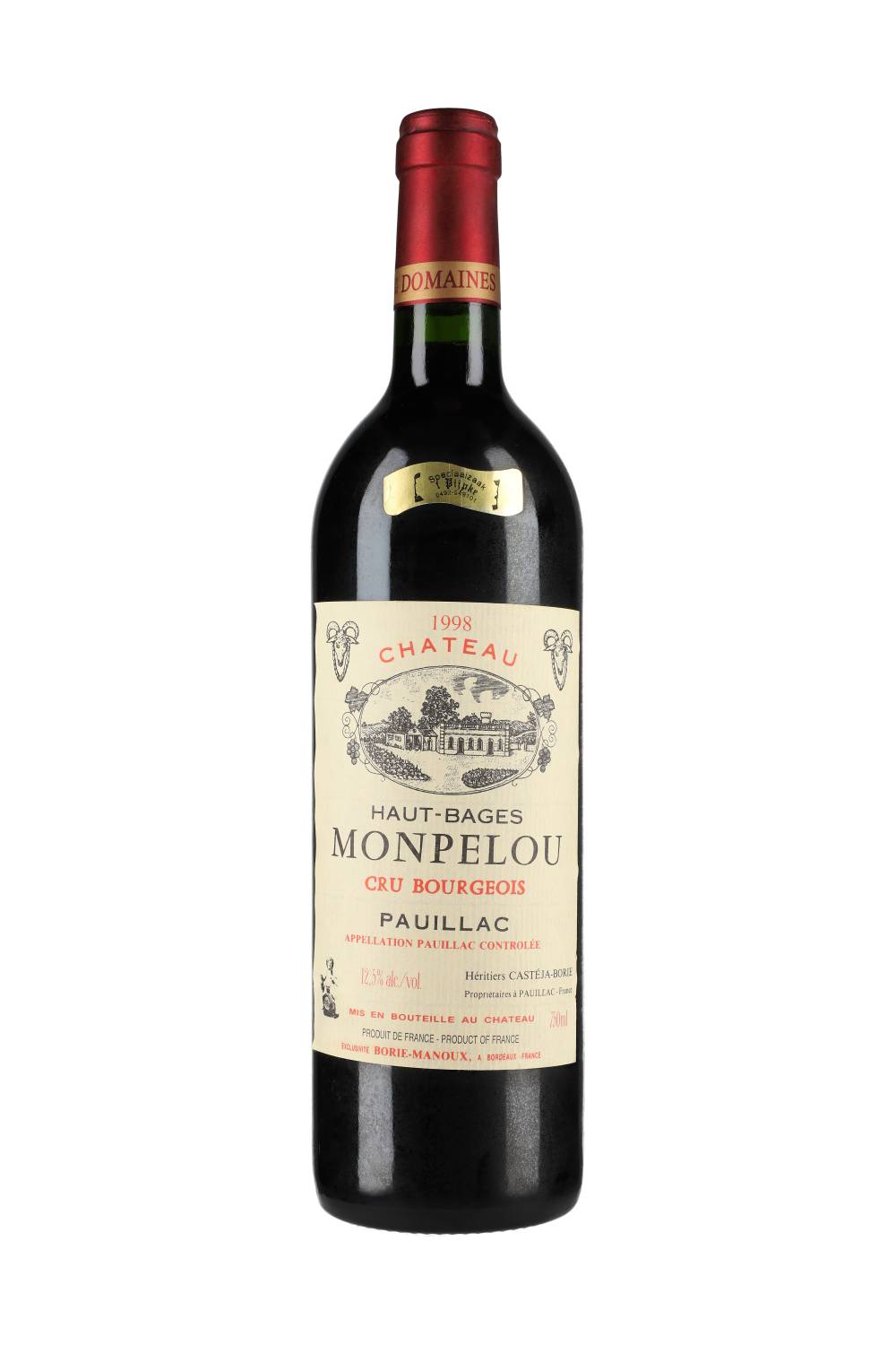 Château Haut-Bages Monpelou Pauillac 1998