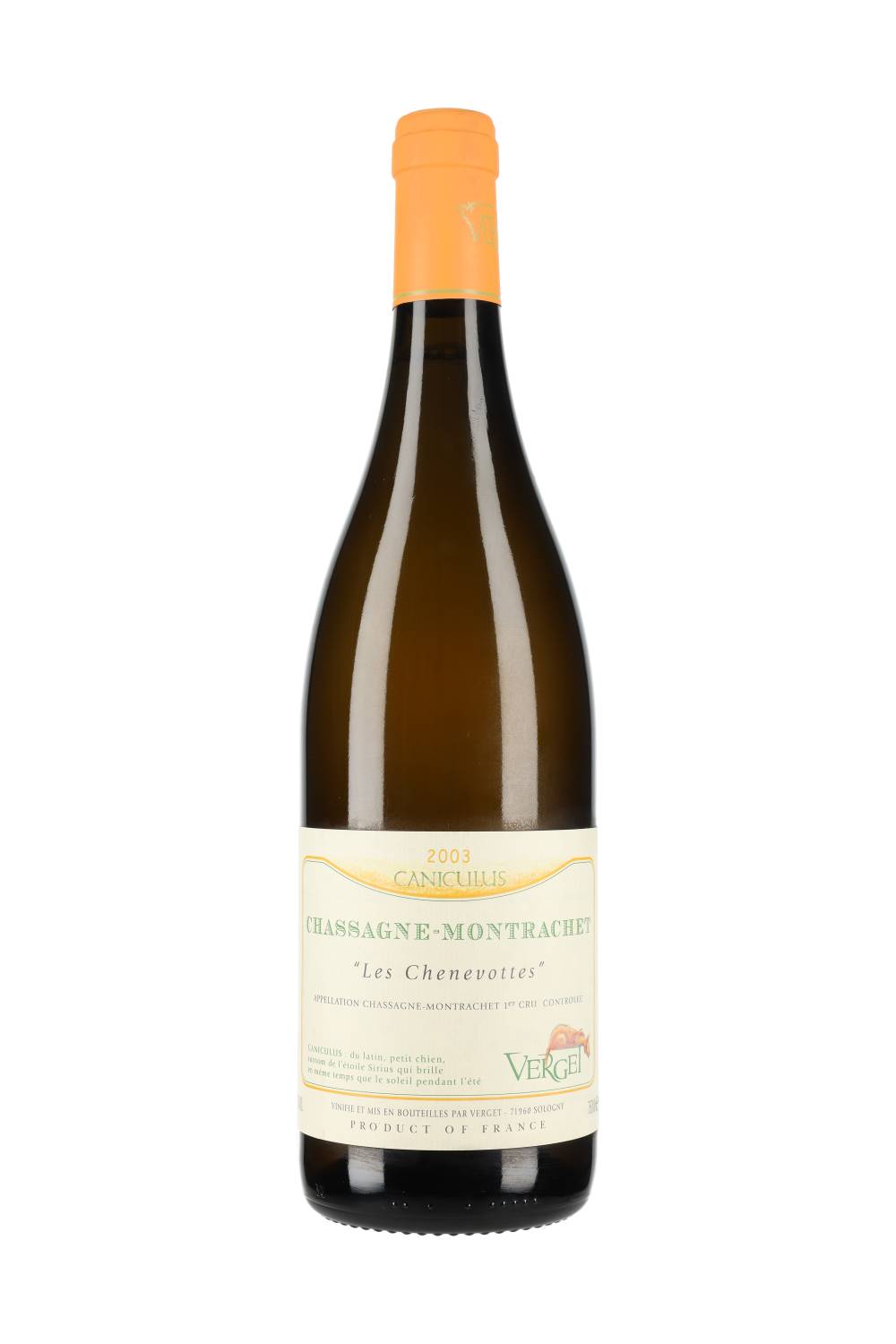 Verget Chassagne-Montrachet Premier Cru 'Les Chenevottes' Caniculus 2003