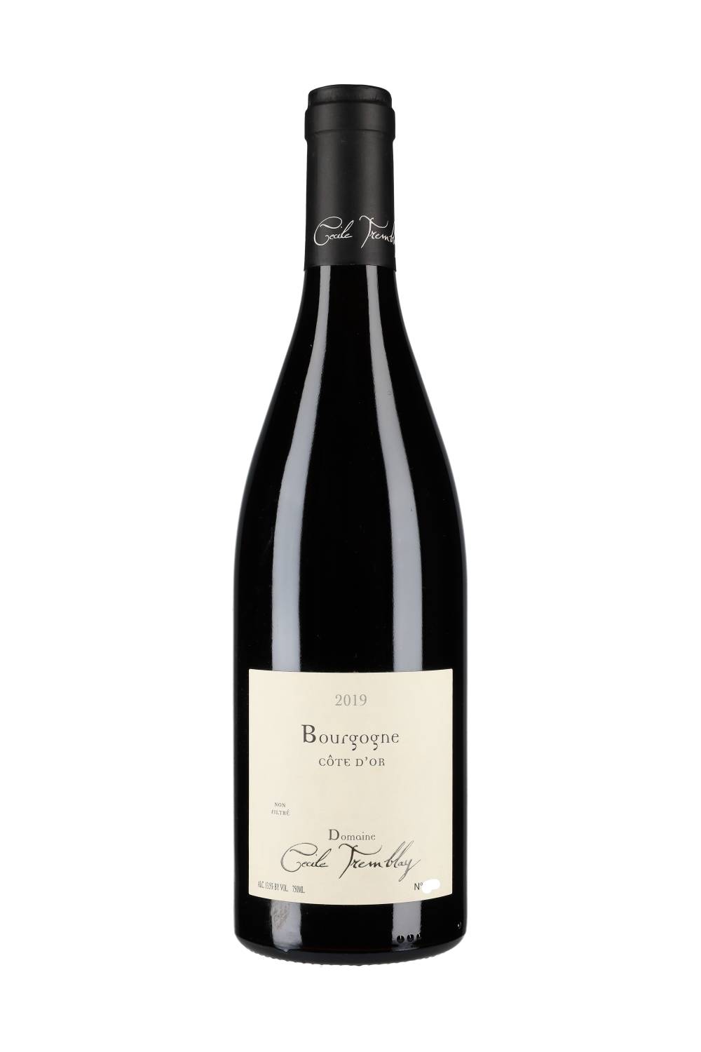 Domaine Cécile Tremblay Bourgogne Côte d'Or Rouge 2019