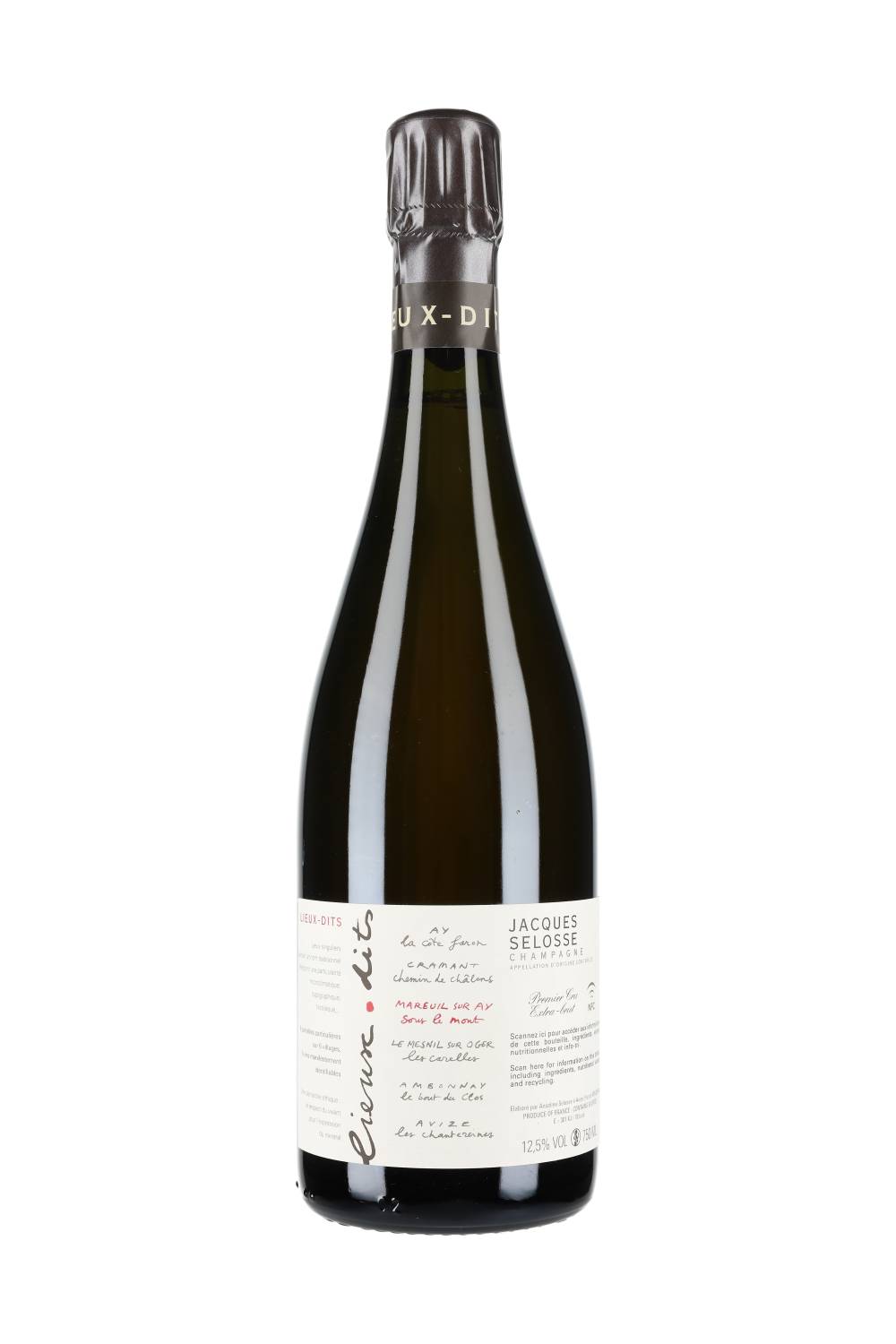 Jacques Selosse Lieux-Dits 'Sous le Mont' Mareuil sur Äy Grand Cru Extra-Brut (Dég. 2024)
