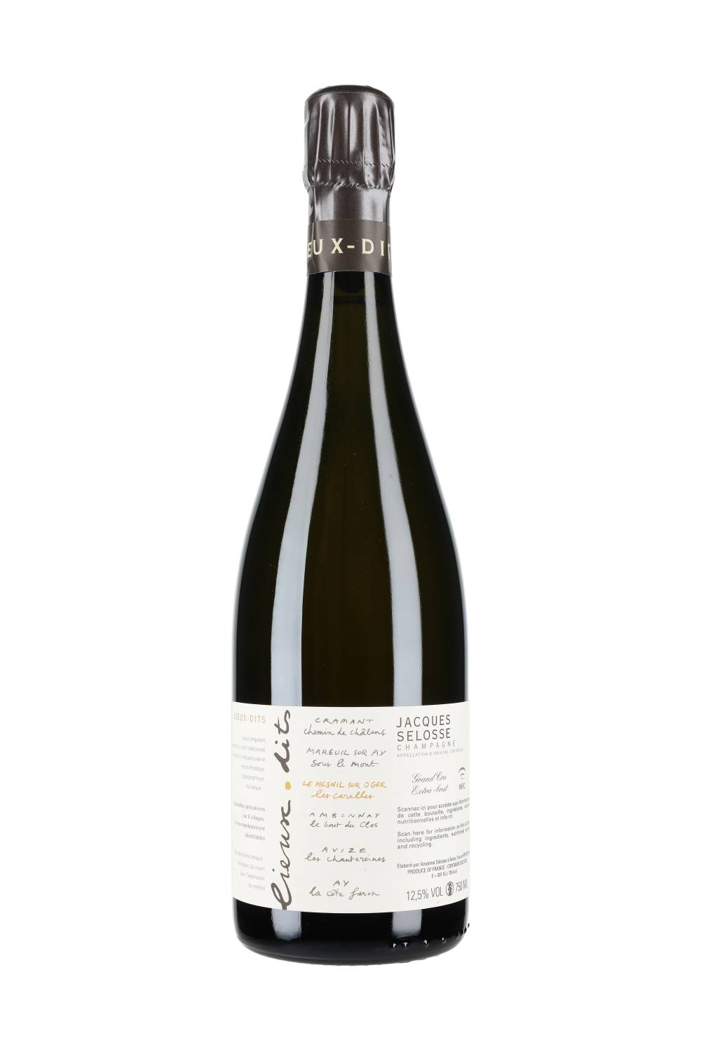 Jacques Selosse Lieux-Dits 'Les Carelles' Le Mesnil sur Ogier Grand Cru Extra-Brut (Dég. 2025)