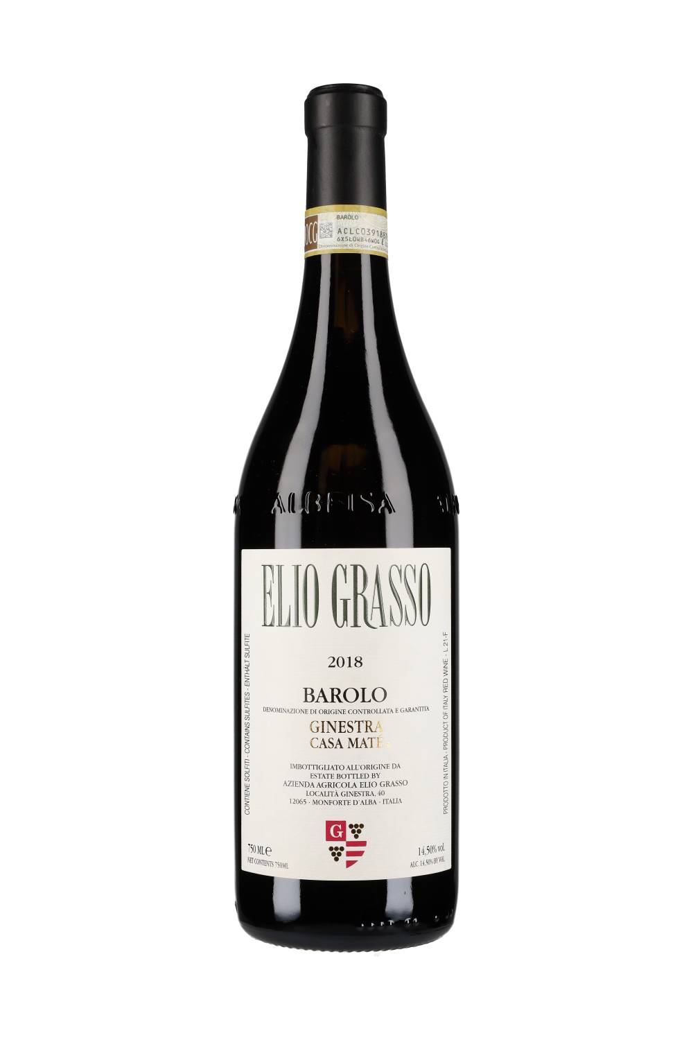 Elio Grasso Barolo Ginestra Casa Maté 2018