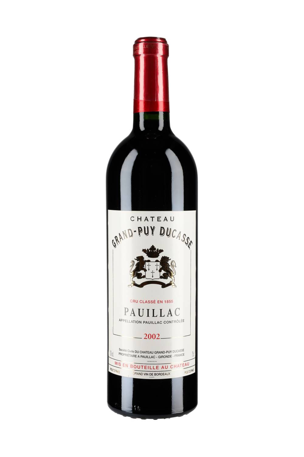 Chateau Grand-Puy Ducasse 2002 赤ワイン Château Grand-Puy Ducasse Pauillac 2002 - Total Grand Cru
