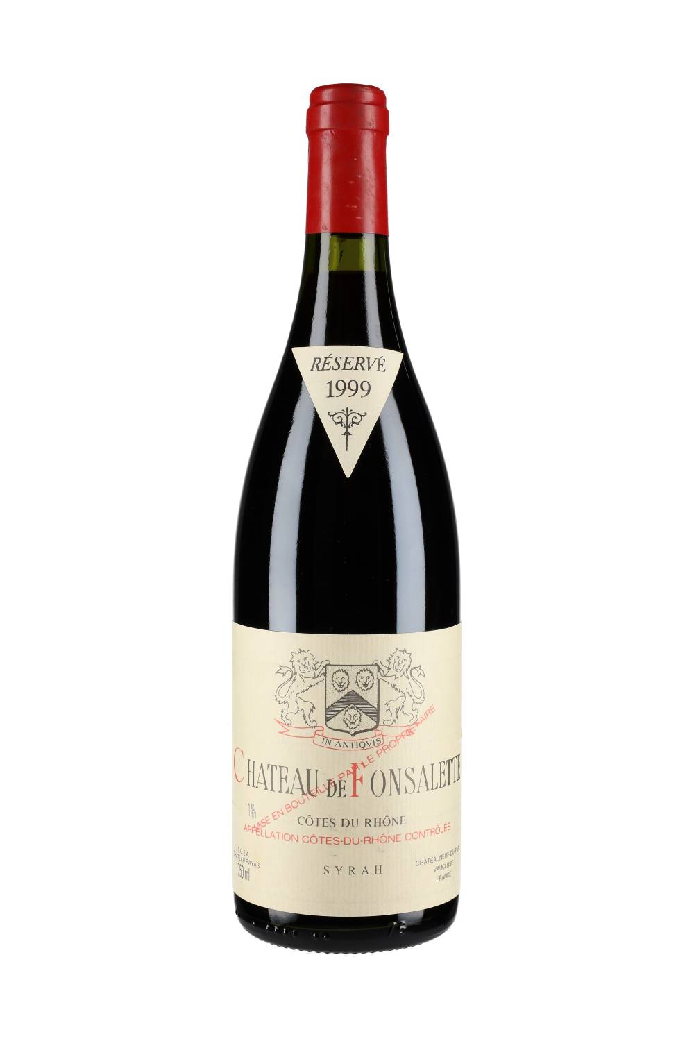 Chateau Rayas Côtes du Rhône Château de Fonsalette 1999