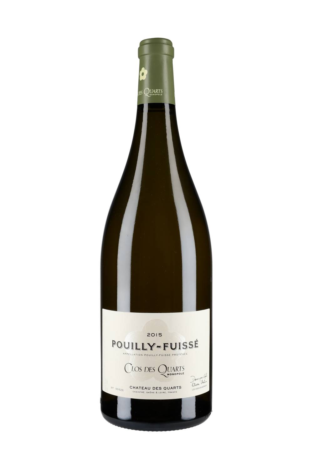 Chateau des Quarts Pouilly-Fuissé Clos des Quarts 2015 Magnum