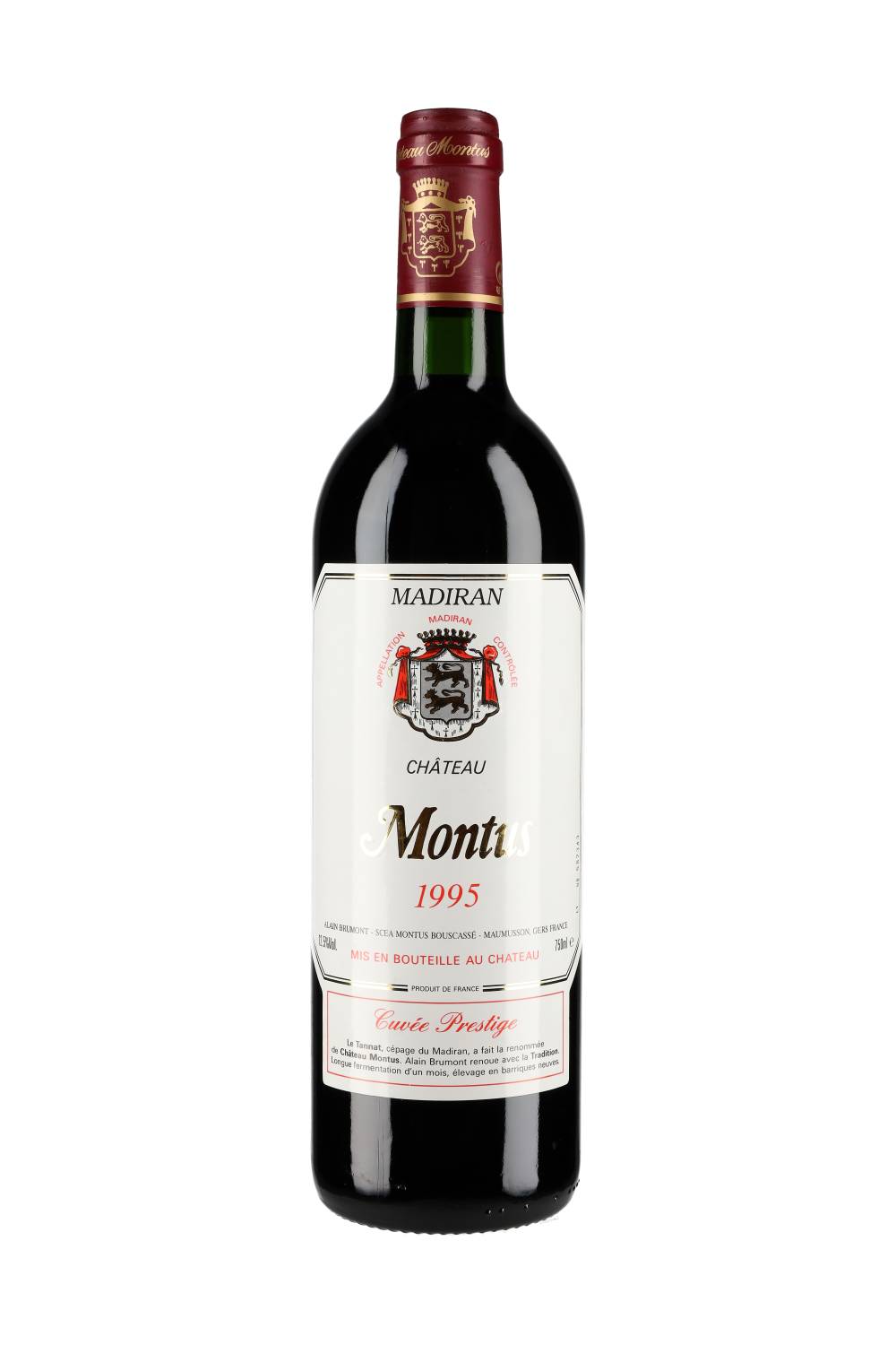 Chteau Montus Madiran Cuve Prestige 1995 - Total Grand Cru Chteau Montus Madiran Cuve Prestige 1995 - Total Grand Cru