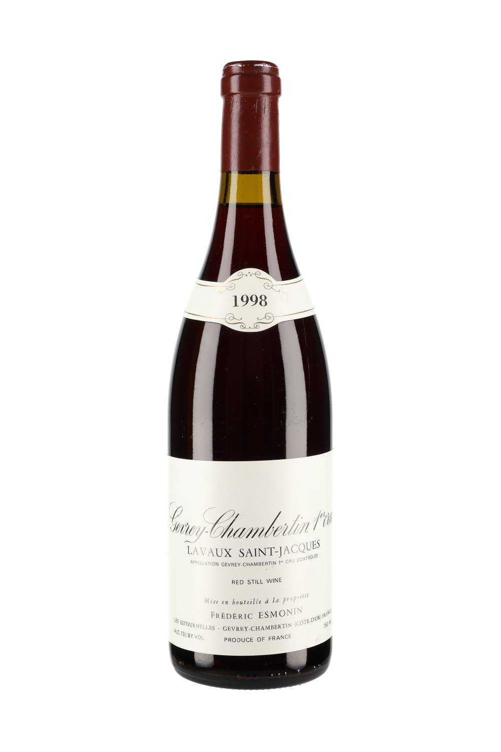 Domaine Frédéric Esmonin Gevrey-Chambertin Premier Cru 'Lavaux Saint Jacques' 1998