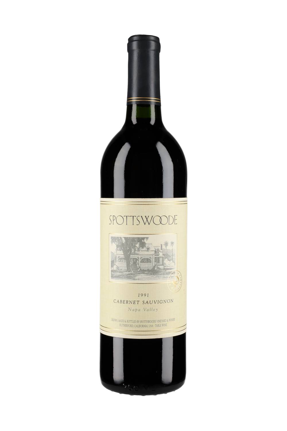 Spottswoode Family Estate Grown Cabernet Sauvingon 1991